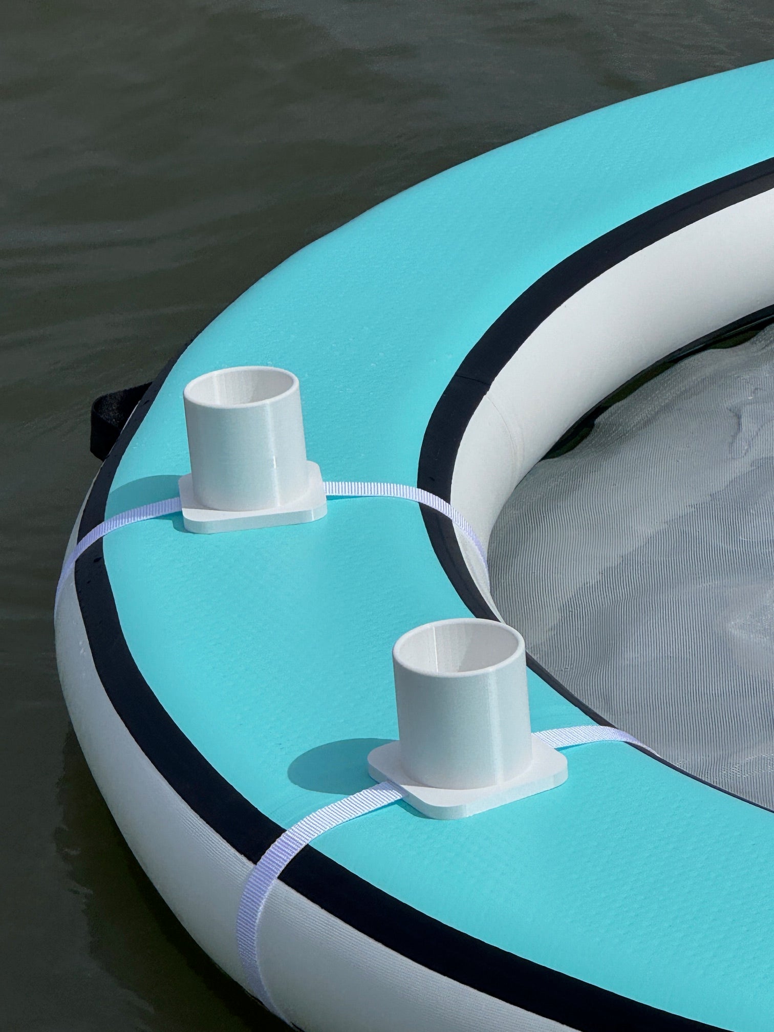 The "Center Console" Drink Holder for Floats, Rafts, & Water Hammocks
