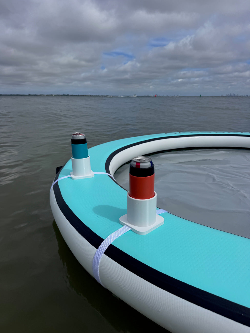 The "Center Console" Drink Holder for Floats, Rafts, & Water Hammocks