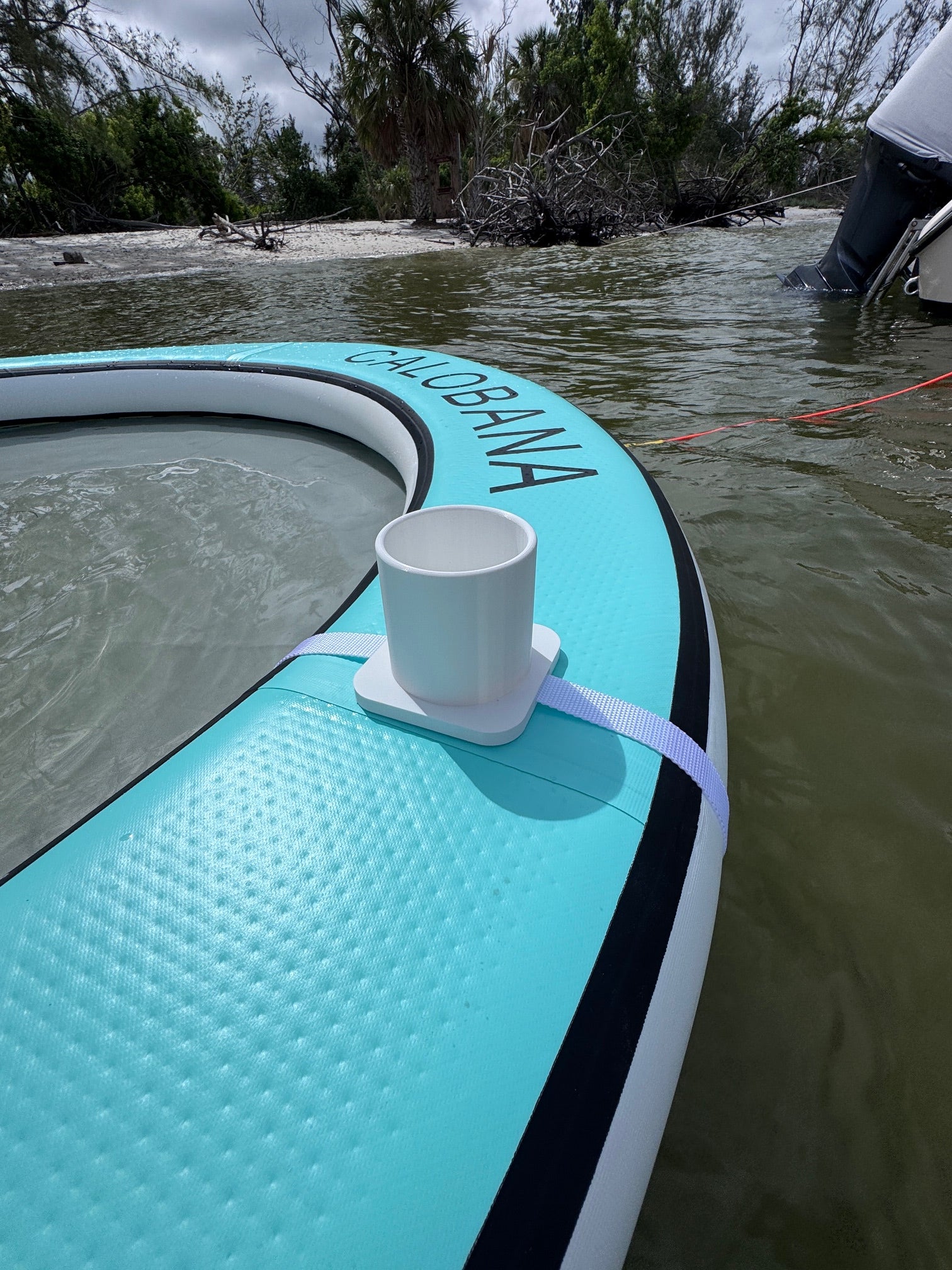 The "Center Console" Drink Holder for Floats, Rafts, & Water Hammocks
