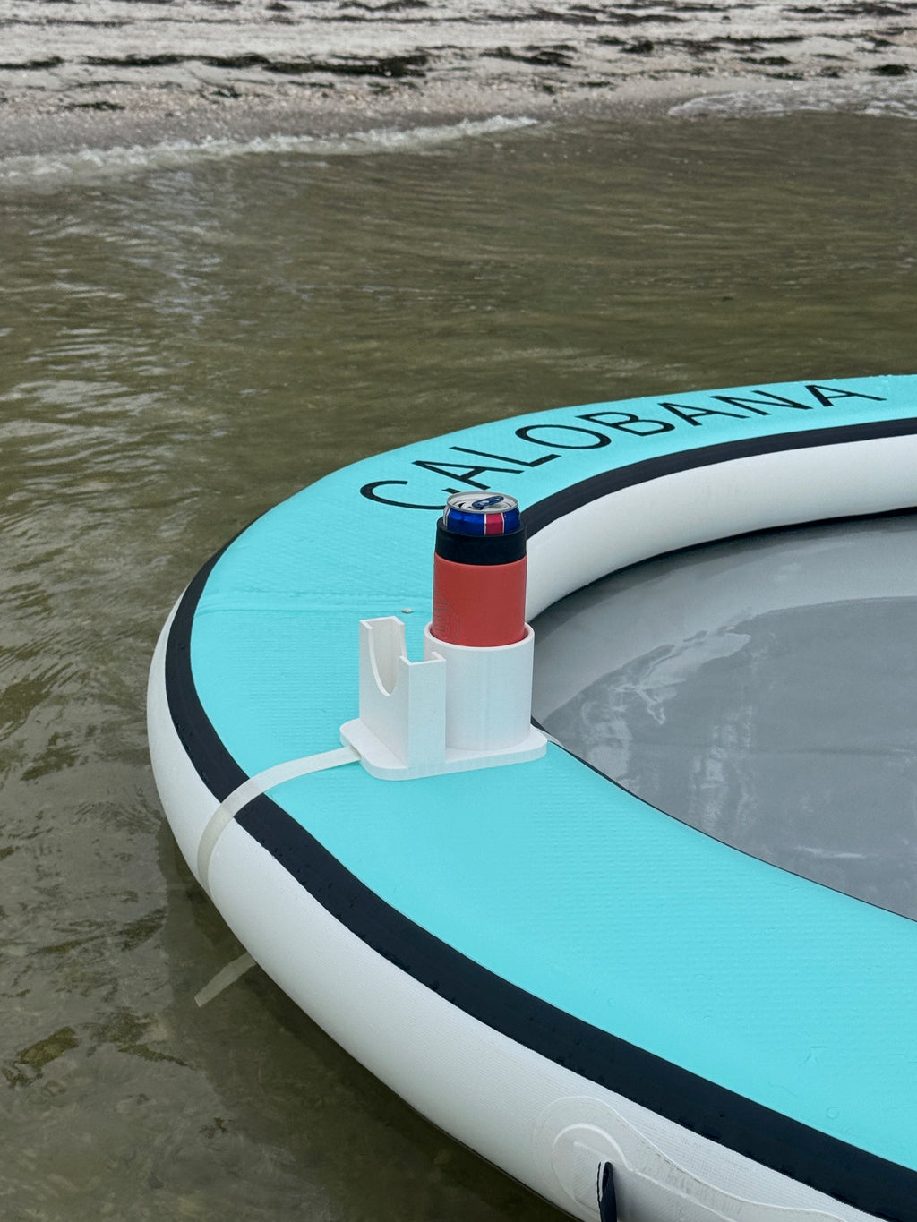 The "Dual Console" Drink Holder for Floats, Rafts, & Water Hammocks - With Phone Holder